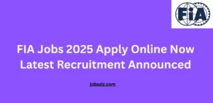 FIA Jobs 2025 Apply Online Now Latest Recruitment Announced