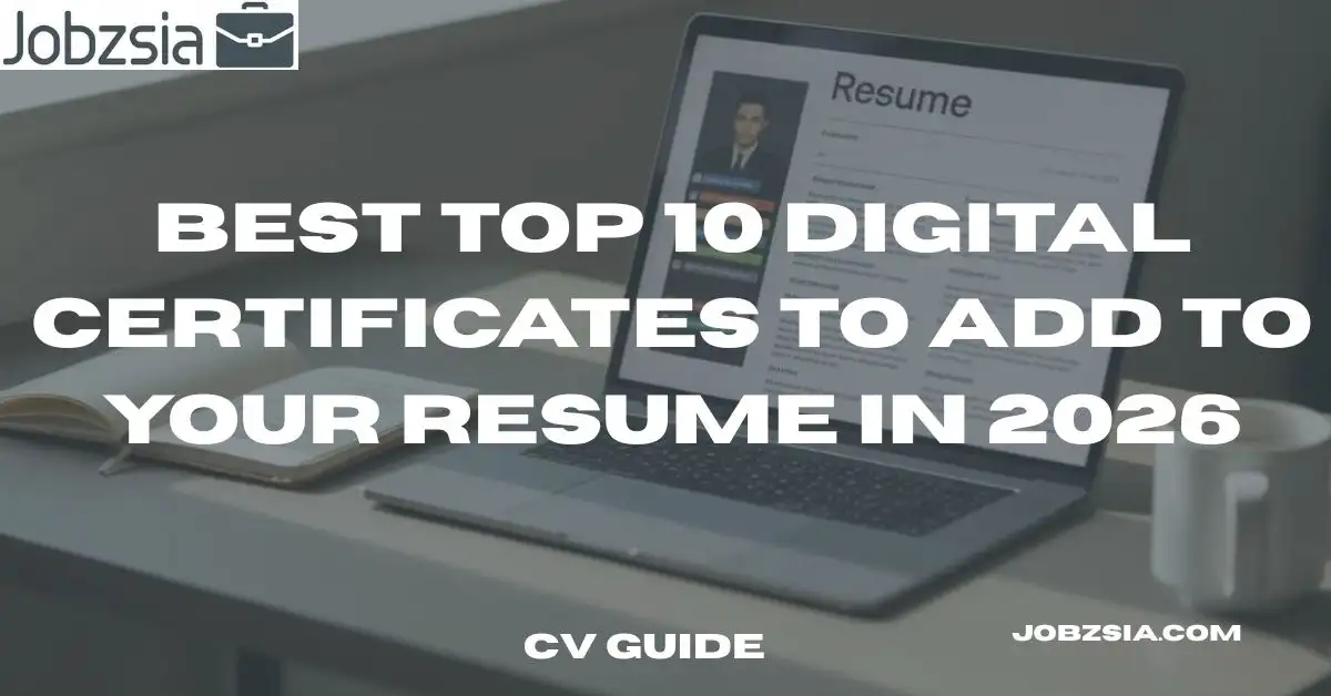 Best Top 10 Digital Certificates to Add to Your Resume