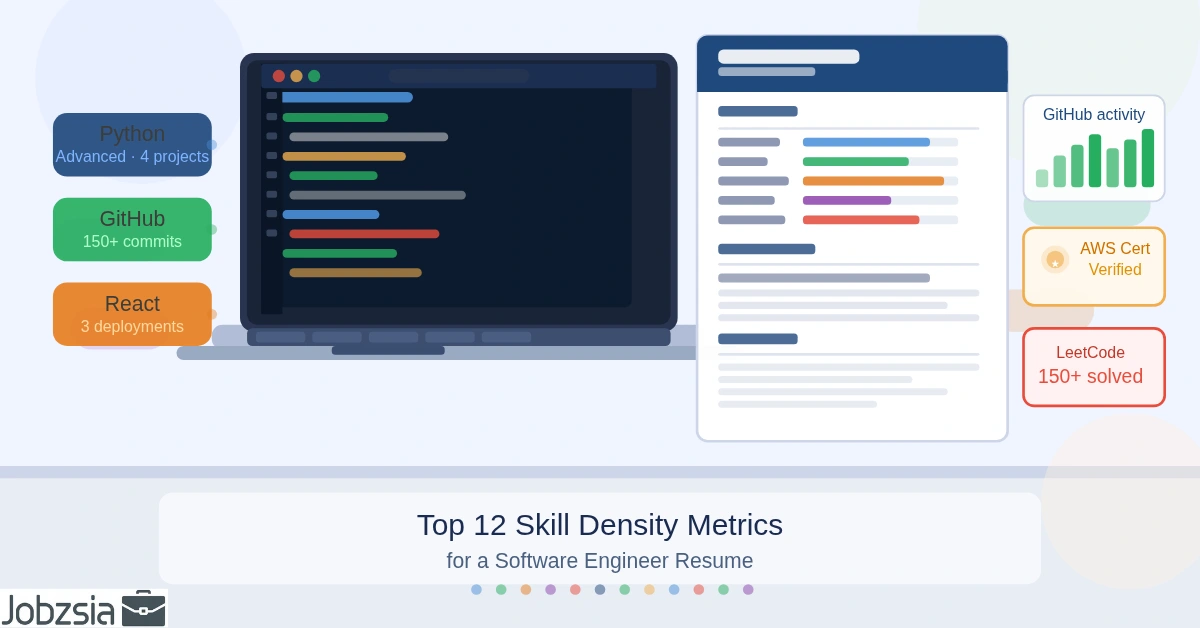Top 12 Skill Density Metrics to Include on a Software Engineer Resume